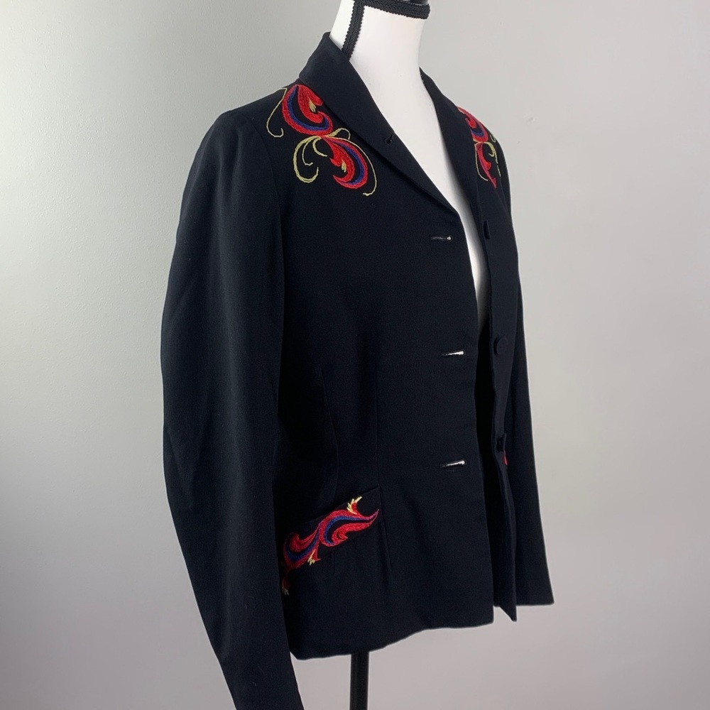 Rare! Massa Weber Waas Salzburg Vintage 80s German Wool Blazer - Picture 5 of 10